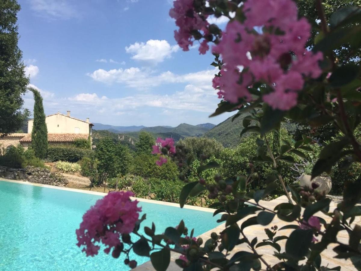 Gite en Cévennes: Restored Bergerie with Pool and Exceptional Views Saint-Laurent-le-Minier Exterior photo