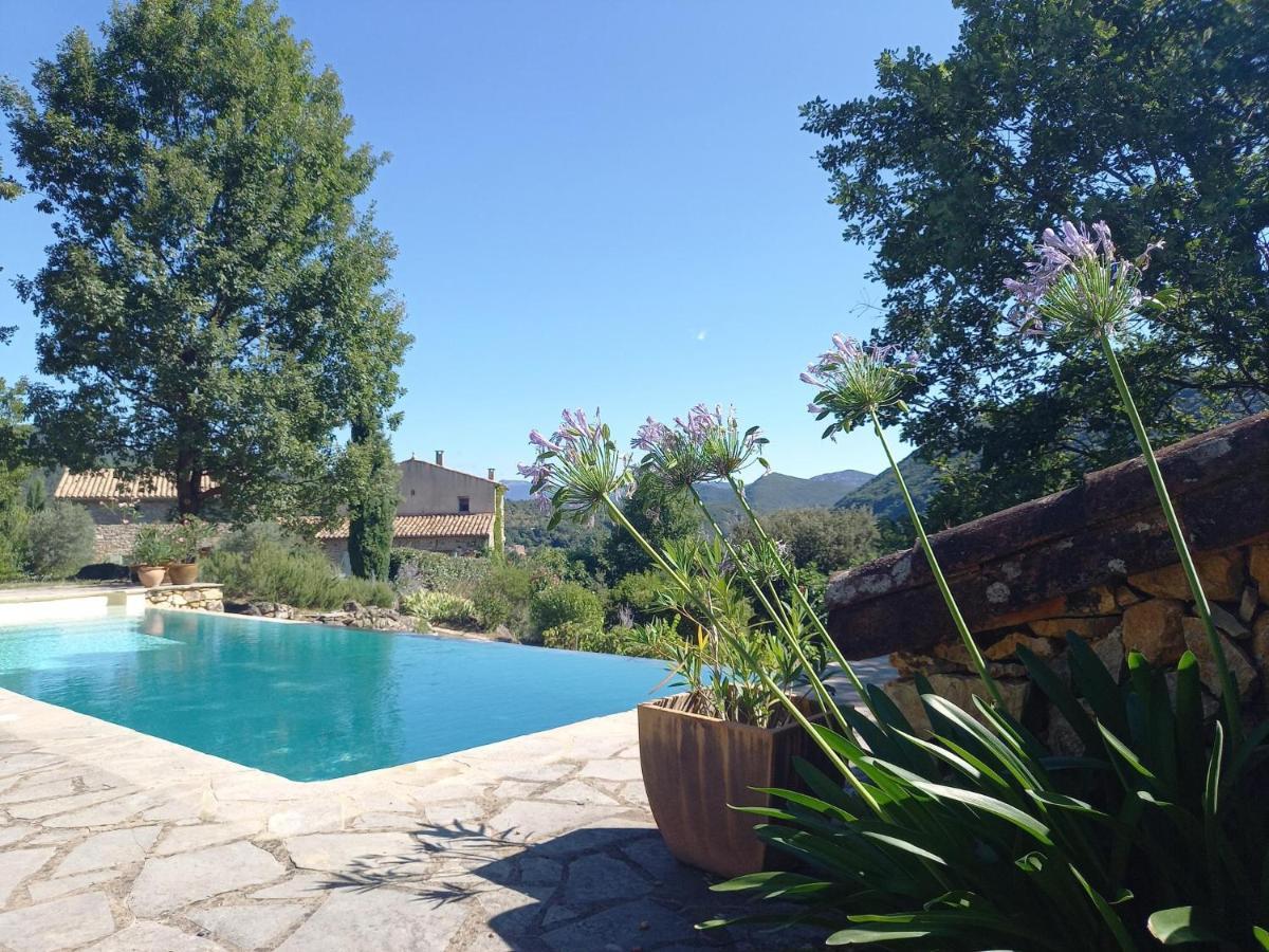 Gite en Cévennes: Restored Bergerie with Pool and Exceptional Views Saint-Laurent-le-Minier Exterior photo